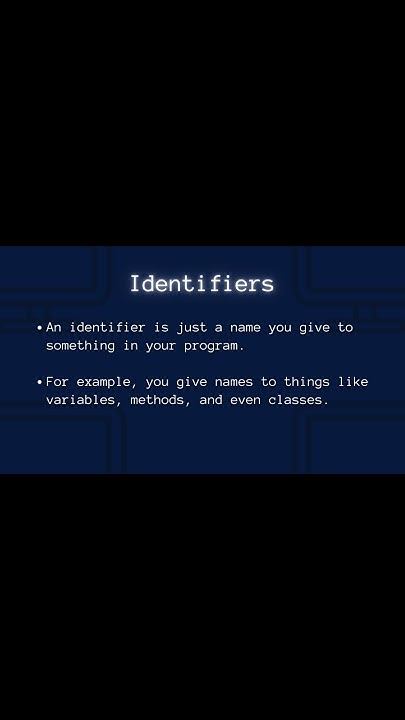 Learn what is an Identifier in programming.#Programming #coding #csharp ...