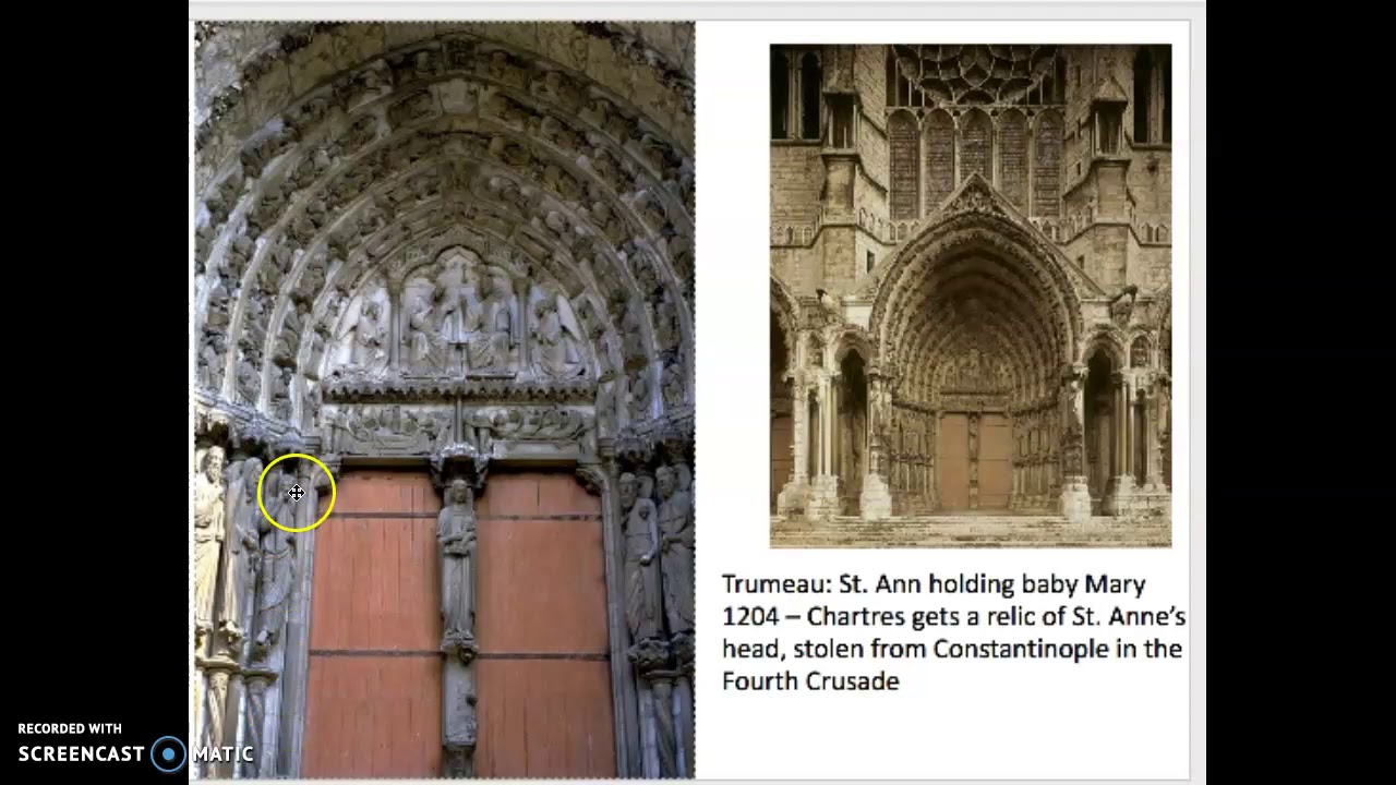 Chartres Exterior Sculpture North Transept