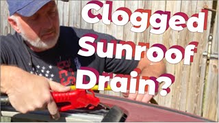 How to Unclog or Clean a Sunroof Drain  EASY DIY