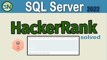 HackerRank - How to display a Triangle using SQL Server.