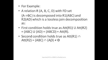 Lossless Join Decomposition and Dependency Preserving Decomposition: Important for UGC NET and GATE