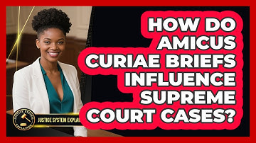 How Do Amicus Curiae Briefs Influence Supreme Court Cases? - Justice System Explained