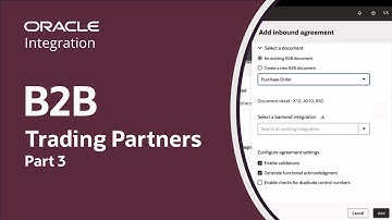Configure Agreements for a Trading Partner