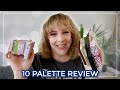 10 PALETTE REVIEW APRIL 2022 // Recent eyeshadow palette review incl. swatches & looks