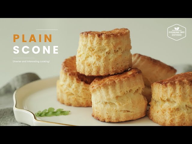 먹음직 스러운 결스콘~ 플레인 스콘 만들기 : Plain Scone Recipe : プレーンスコーン | Cooking ASMR