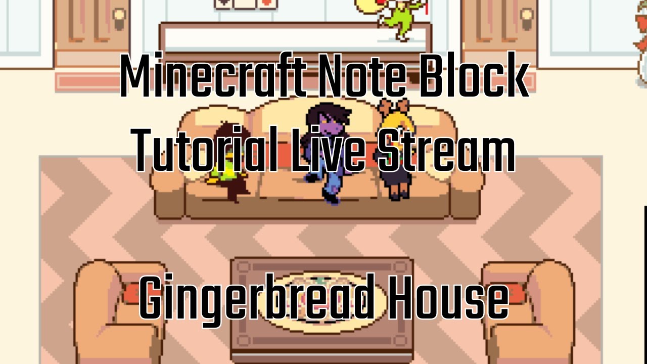 Note Blockhouse Gingerbread House - Minecraft Note Block Tutorial - Part 2 - YouTube