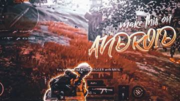 Make this awesome pubg mobile thumbnail on Android so easy