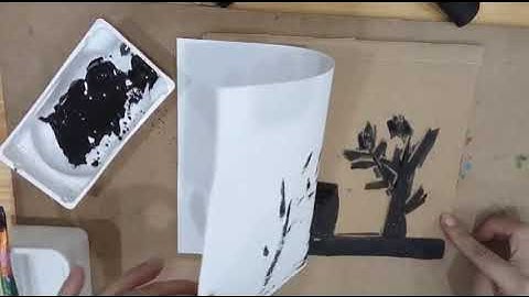 Thiên nhiên trong tranh in - Mĩ thuật 5. Tạo tranh từ khuôn in bằng giấy bìa.