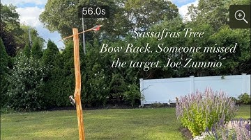  Sassafras Tree Bow Rack. Someone missed the target. Joe Zummo