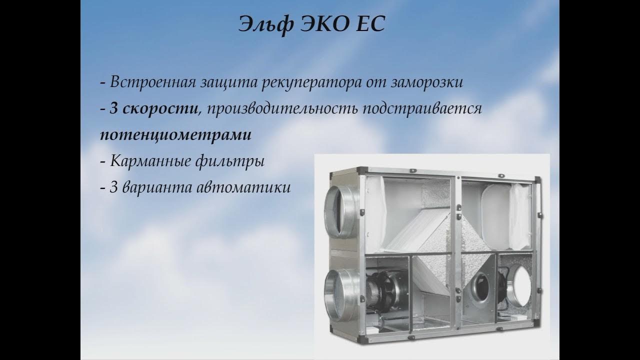 ПВУ с рекуператором Эльф Эко - YouTube