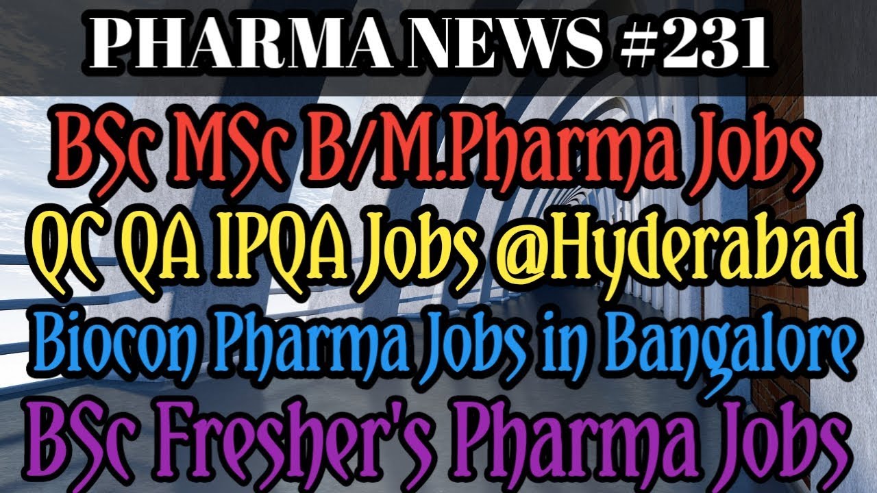 PHARMA NEWS #231 Biocon Granules Redox SriKrishna Pharma Jobs Freshers & Experience || Pharma Guide pharma education center pec