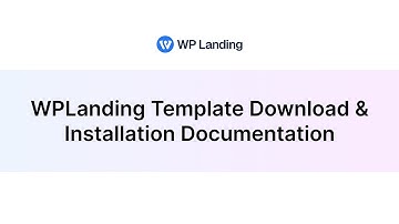 WPLanding Template Demo Import Documentation