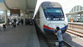Eskişehir Yht Garı Caf Yht Seti Ht 68008 & Siemens Velaro Tr Yht Seti Ht 80104