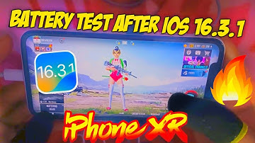 🔥iPhone XR Battery Drain Test After iOS 16.3.1 | 100% to 0% = Time?