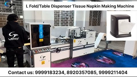 L Fold tissue paper machine | Table dispenser tissue machine | Cube napkin machine | 8920357085