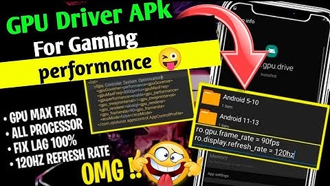 😯How To Enable GPU Driver + Enable 120hz Refresh Rate On Any Android | No RootOverclock  No Lag