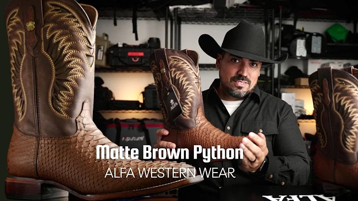 Alfa Western Wear Matte Brown Python Cowboy Boot Review