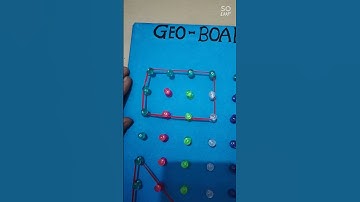 Math TLM Geo Board | Easy way to learn Shapes for Pre-primary kids #shorts #papercraft #tlm