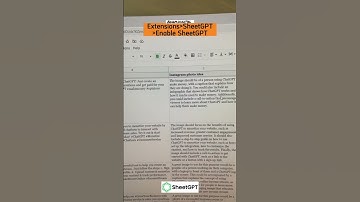 The Power of ChatGPT + Google Sheet