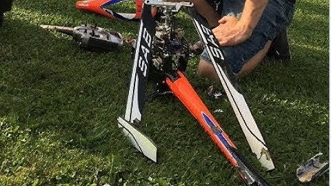 Take Off 2018 - Goblin 570 Sport - Crash - low and hard 3D flight