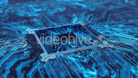 Computer Chip Of Central Processing Unit Network Technology 4K