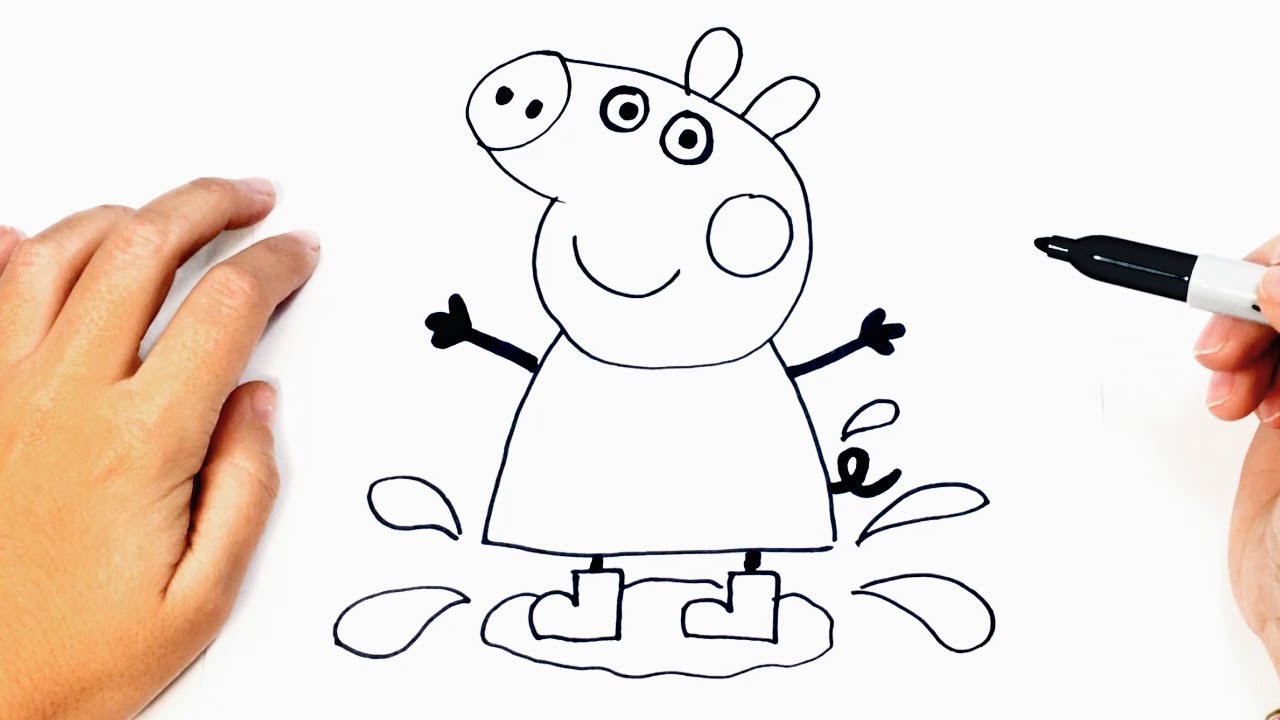 How To Draw Peppa Pig Peppa Pig Easy Draw Tutorial