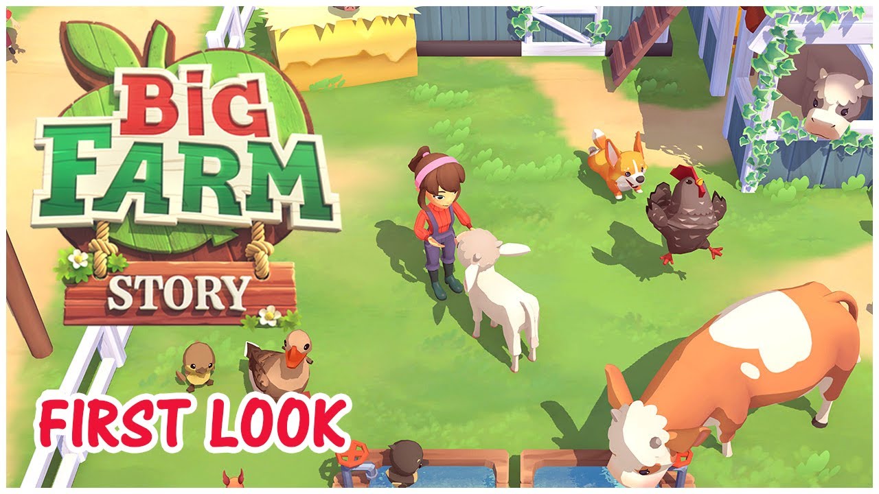 🍊 ADORABLE NEW FARMING GAME 🌽 Big Farm Story 🌻  Indie Gameplay First Look