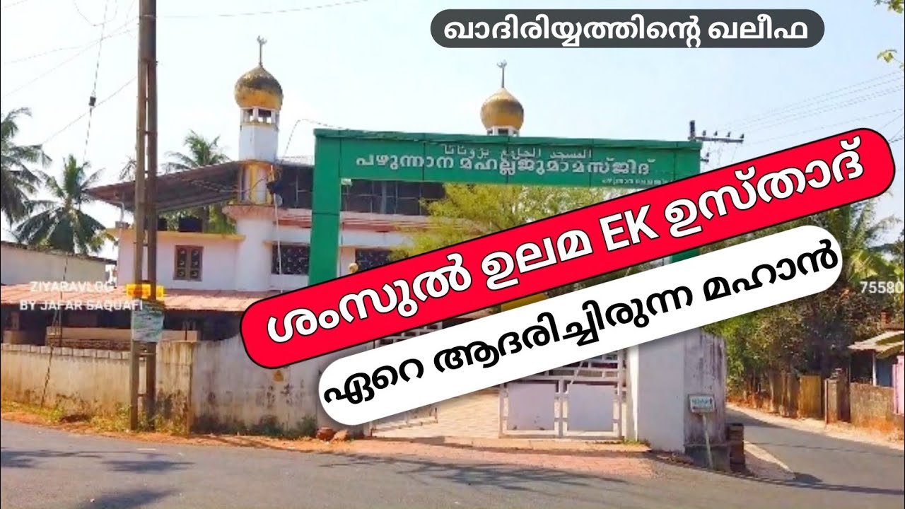 ശംസുൽ ഉലമ ഒരുപാട് ബഹുമാനിച്ച മഹാൻ|പഴുന്നാന യൂസുഫുൽ ഖാദിരി|Ziyaravlog By Jafar Saquafi|Yousuf qadiri|