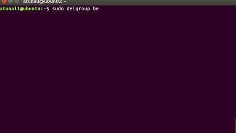 Linux Ubuntu Basics: Gruppe löschen über das Terminal
