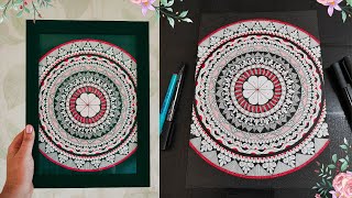 Simple Mandala Art for Beginners | Colourful Mandala Art Painting | Beautiful and Easy Mandala Art