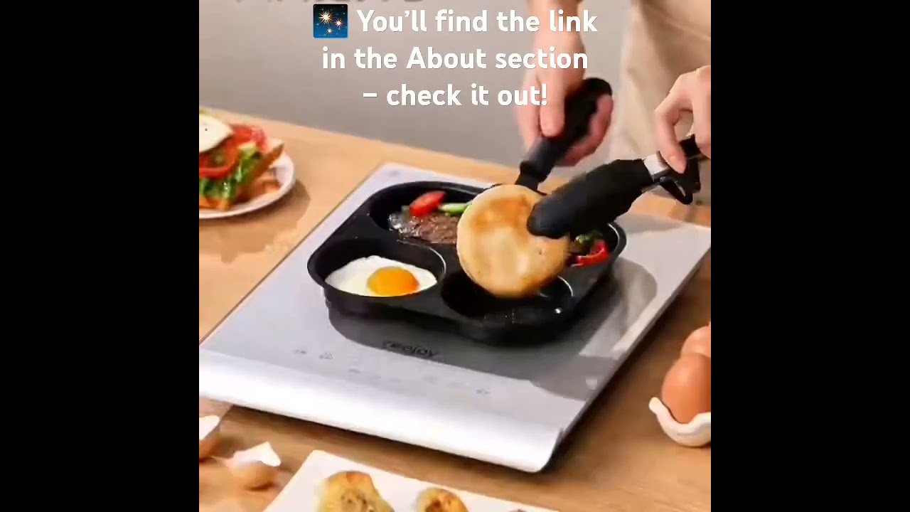 🔥 Non-Stick Cast Breakfast Pan – Perfect Frying Pan for Eggs, Pancakes & More!