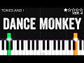 Tones I Dance Monkey EASY Piano Tutorial 