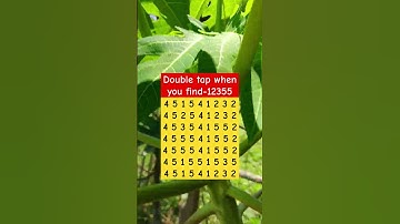 Double tap when you find-12355 #shorts #maths #puzzlegame