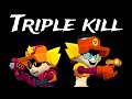 Triple kill larry  lawrie brawl stars