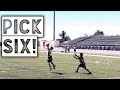 HE GOT A PICK SIX! | YOUTH FLAG FOOTBALL GAME NFL PLAY 60