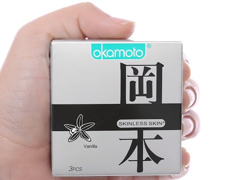 bao cao su Okamoto Skinless Skin hương vani ( Okamoto Skinless Skin condoms)