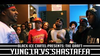 YUNG LA VS SHASTAFFA || BLACK ICE CARTEL || THE DRAFT || RAP BATTLE