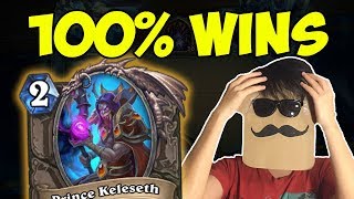 This deck is OVERPOWERED! 100% Win Rate to LEGEND! | Tempo Rogue with Prince Keleseth | Hearthstone