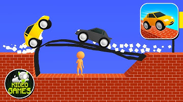 Draw Bridge - All Levels Gameplay Android, ios game Mobile Game Max Level New Update #2301