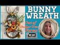 Dollar Tree Bunny Wreath DIY |  Easter Wreath Ideas |  Wreath tutorial | QUICK & EASY!