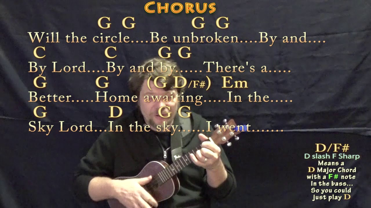 Will The Circle Be Unbroken Traditional Ukulele Cover Lesson In G With Chords Lyrics Youtube