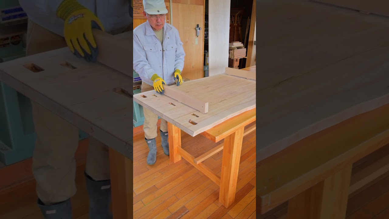 食卓テーブルのリメイク　#テーブルリメイク #テーブル #テーブル修理