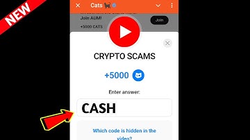 CRYPTO SCAMS Cats Code | CRYPTO SCAMS cats video code today