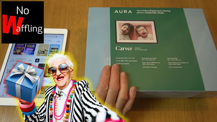 How to SETUP Aura Digital Photo Frame as a Gift to Elderly Parent Grandparent Ideal Family Gift