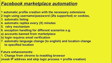 UiPath facebook marketplace automation