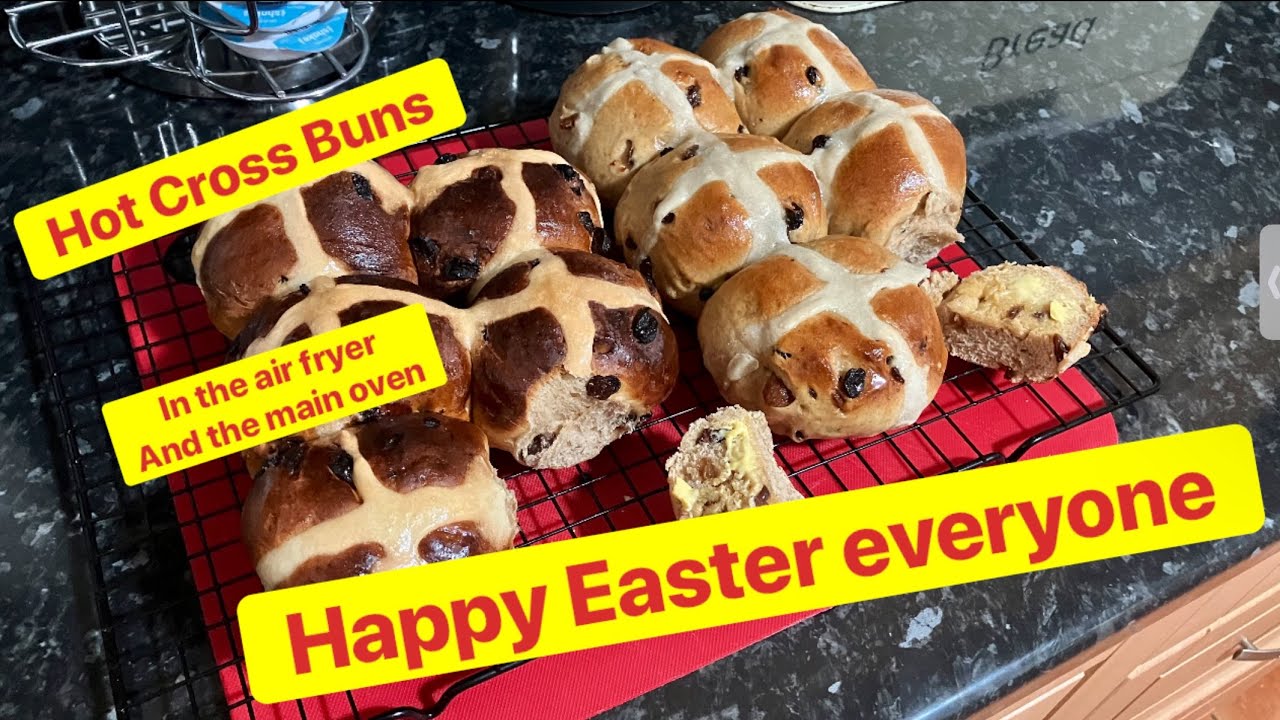 hot cross buns air fryer & main oven YouTube