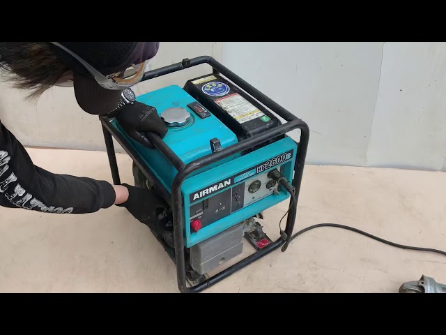 北越工業 AIRMAN HP2600C 発電機 2.6kVA 100V 50/60Hz 低騒音型 北越工業 AIRMAN HP2600C 発電機 2.6kVA 100V 50/60Hz 低騒音型