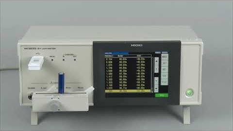 IM3533 LCR Meter - Frequency Sweep Measurement