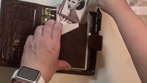 Cloth and Paper pocket inserts for Filofax brown croc pocket planner agenda