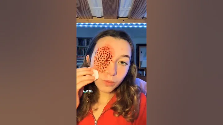 Dangerous hoax trypophobia 🤮 sfx makeup #SFX #sfxmakeup #art #shorts